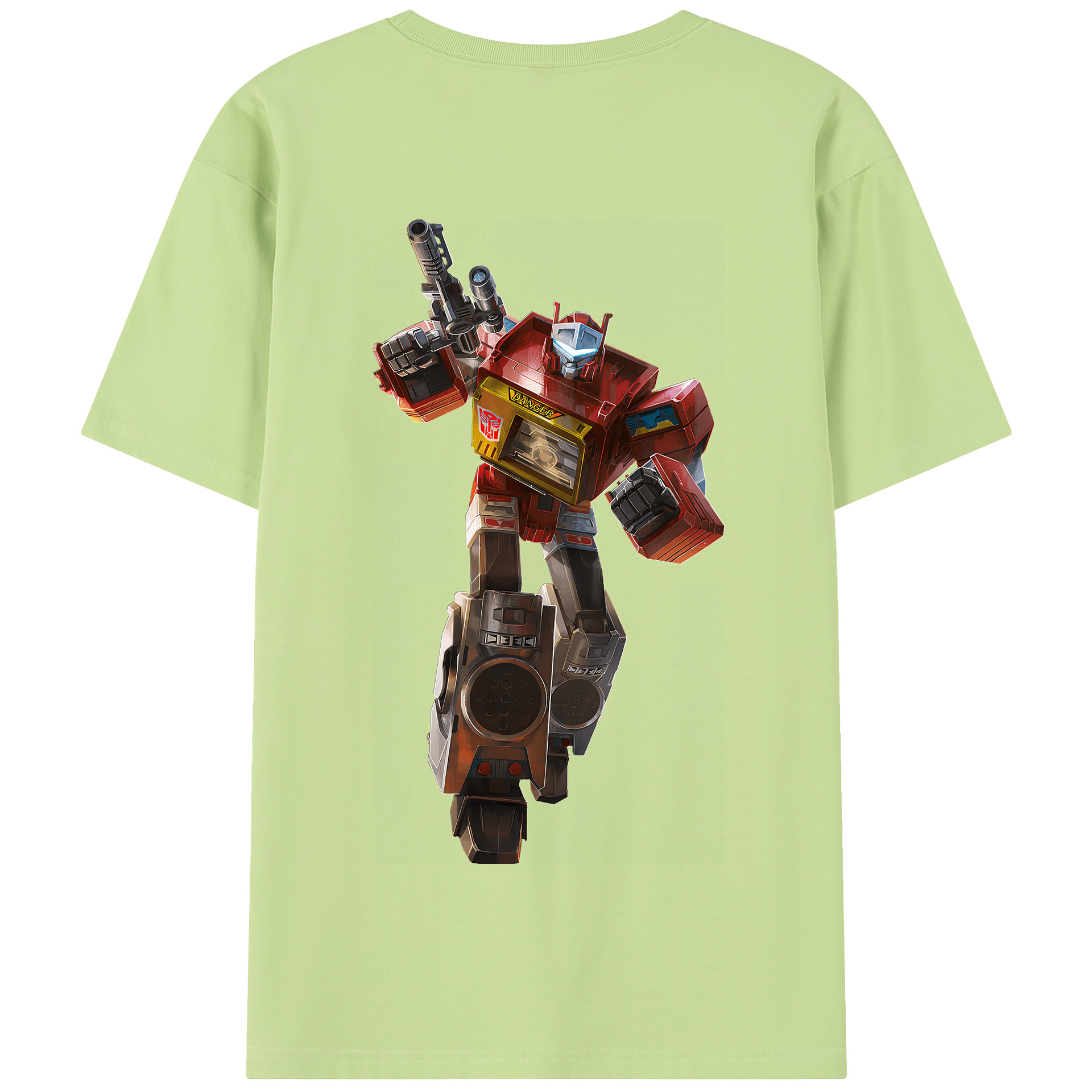 （画像用） Transformers トランスフォーマー 綿100％半袖Tシャツ（背面プリント）